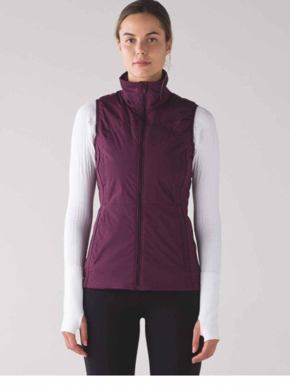 Lululemon Vest size 8 Run For Cold Vest Plum